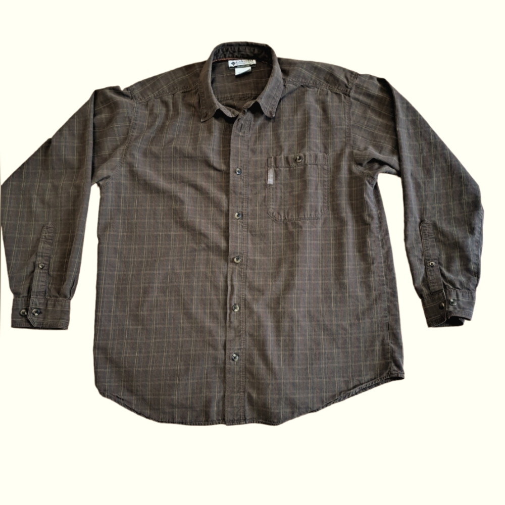 Mens Columbia Button Down Size L